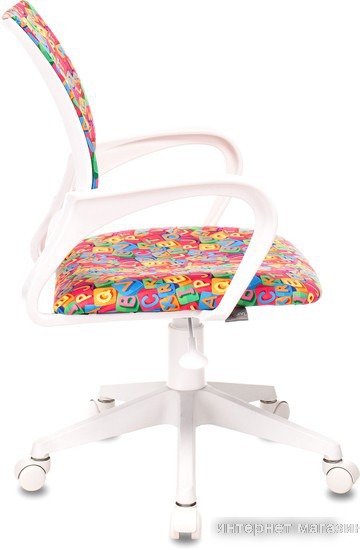 Компьютерное кресло Бюрократ Burokids 1W 1920557 (мультиколор алфавит/пластик белый)