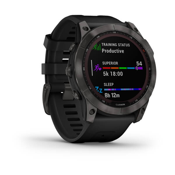 Умные часы Garmin Fenix 7X Sapphire Solar 51 мм (серый карбон/черный)