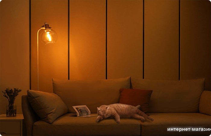 Светодиодная лампочка Yeelight Smart LED Filament Bulb ST64 YLDP23YL E27 6 Вт 2700K
