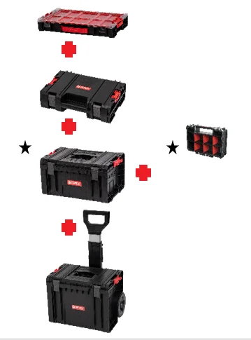 Набор ящиков Qbrick System Pro Set 5в1