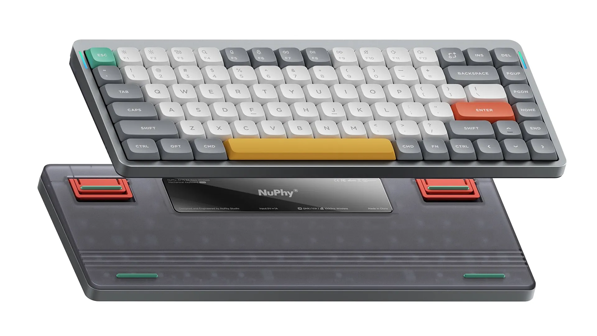 Клавиатура NuPhy Air75 V2 Lunar Gray (Gateron Low Profile Brown 2.0)