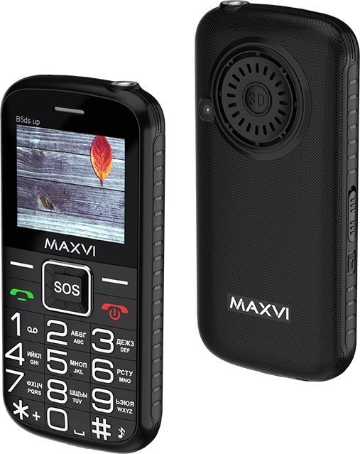 Телефон Maxvi B5ds up (черный)