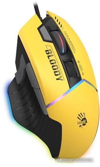 Игровая мышь A4Tech Bloody W95 Max Sports (желтый)