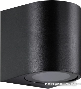 Уличный настенный светильник In Home НБУ RONDO-1хGU10-BL