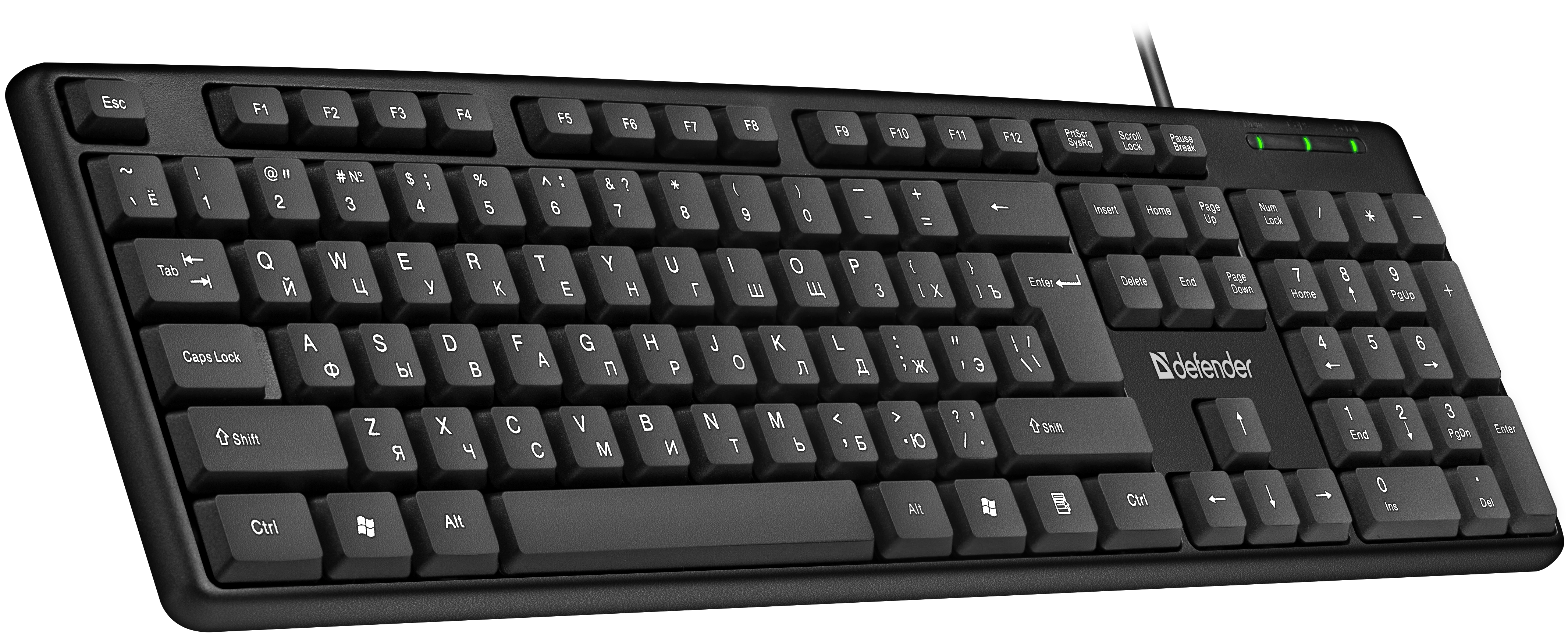 Клавиатура Defender Element HB-520 USB (черный)