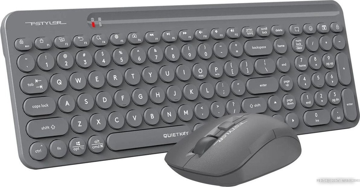 Офисный набор A4Tech Fstyler FG3300 Air2 (серый)