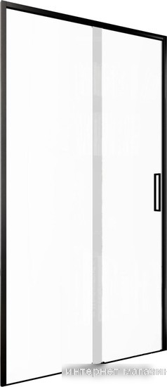 Душевая дверь Aquanet Pleasure Evo 140 AE65-N140-BT (черный анодированный/прозрачное стекло)
