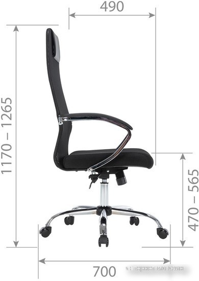 CHAIRMAN CH612 (chrome, черный)