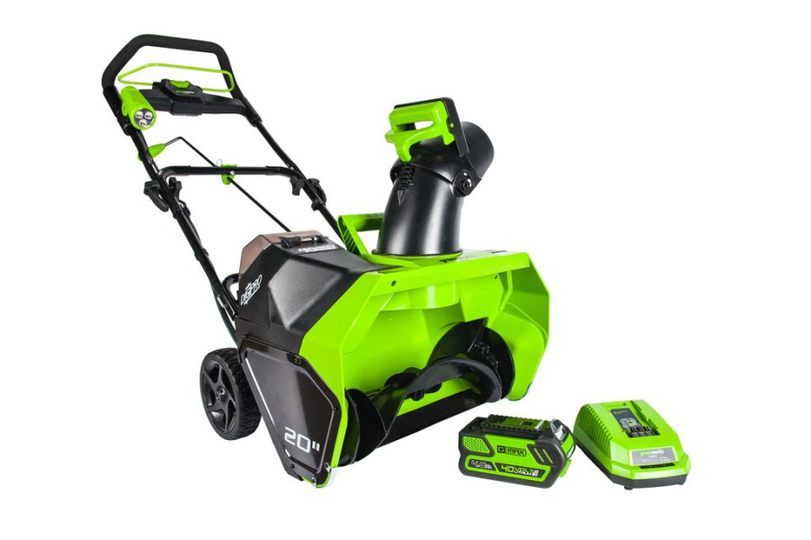 Снегоуборщик Greenworks GD40SB2K (с АКБ 4000 mAh)
