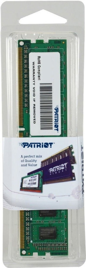 Оперативная память Patriot Signature 4GB DDR3 PC3-12800 (PSD34G160081)
