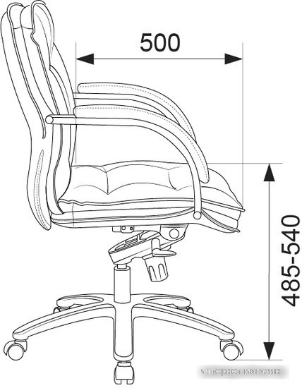 Кресло Бюрократ T-9927SL-LOW (слоновая кость)