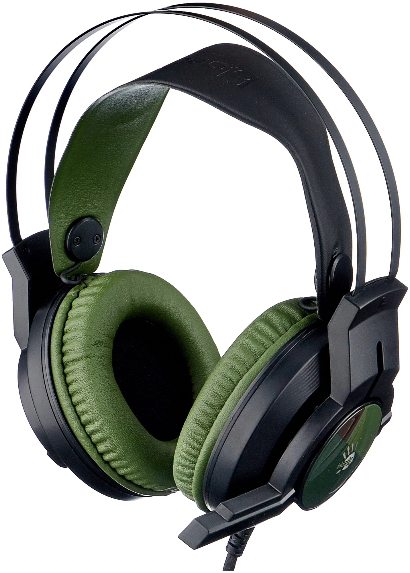 Наушники A4Tech Bloody J450 (черный/зеленый)