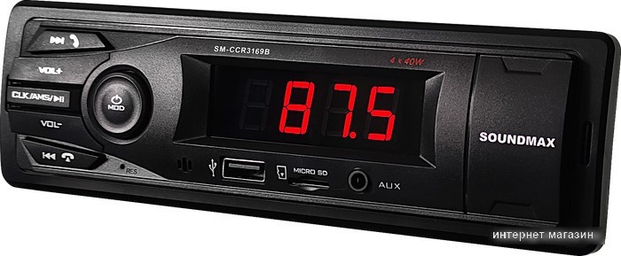 USB-магнитола Soundmax SM-CCR3169B