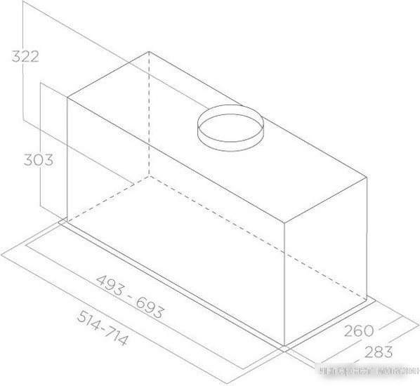 Кухонная вытяжка Elica Lane Sensor IX/A/72 PRF0188201