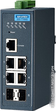 Управляемый коммутатор 2-го уровня Advantech EKI-7706G-2F-AE
