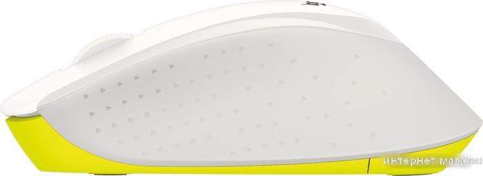 Мышь Logitech M330 Silent Plus (белый/желтый)