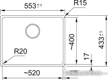Кухонная мойка Franke MRG 110-52 125.0696.178 (серый)
