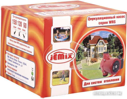 Циркуляционный насос Jemix WRS-25/8-180