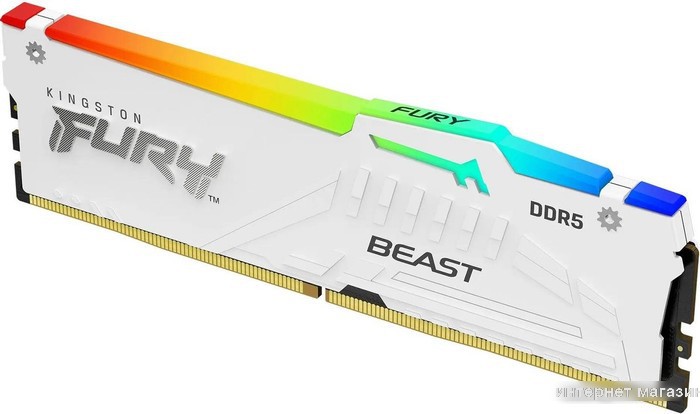 Оперативная память Kingston FURY Beast RGB 16ГБ DDR5 5200 МГц KF552C40BWA-16