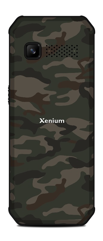 Кнопочный телефон Xenium X300 (зеленый камуфляж)