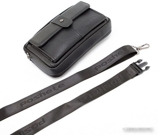 Сумка на пояс Poshete 250-2019-1-BLK (черный)