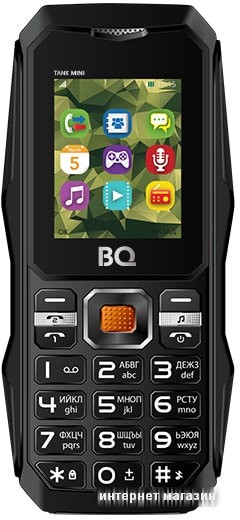 Мобильный телефон BQ-Mobile BQ-1842 Tank mini (черный)