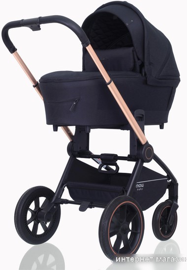 Универсальная коляска Rant MOWbaby Zoom PU (2 в 1, gold black)