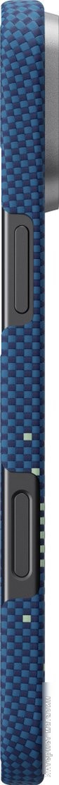 Чехол для телефона Pitaka StarPeak Tactile Woven для iPhone 16 (синий)