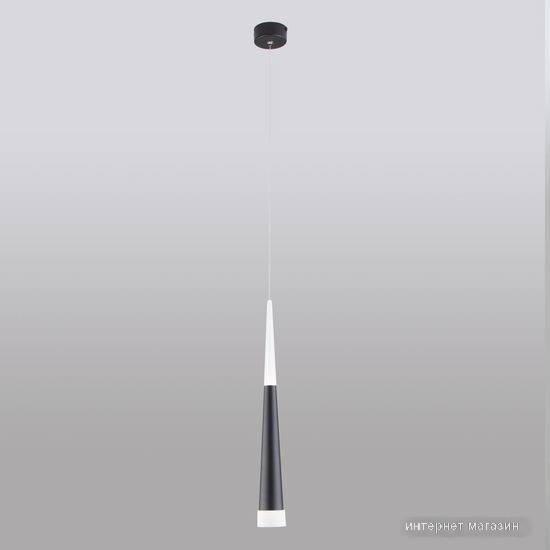 Подвесная люстра Elektrostandard DLR038 7+1W 4200K (черный матовый)