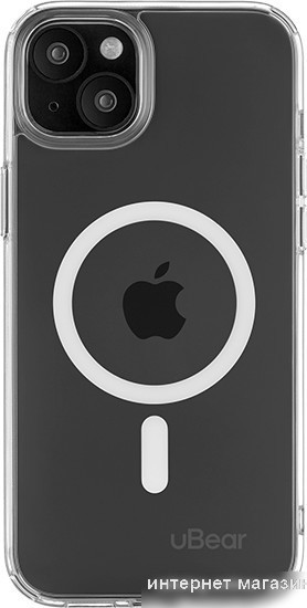 Чехол для телефона uBear Real Mag для iPhone 15 Plus (прозрачный)