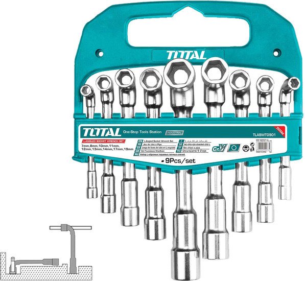 Набор ключей Total TLASWT0901 (9 предметов)