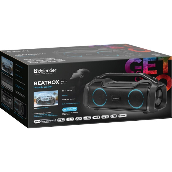 Беспроводная колонка Defender Beatbox 50