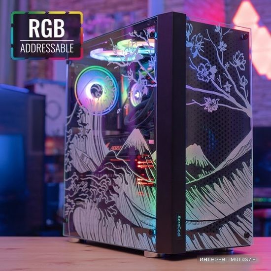 Корпус AeroCool Skribble SKRIBBLE-G-BK-V1
