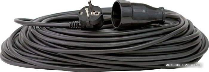 Удлинитель Glanzen ES-30-003 (30 м, черный)