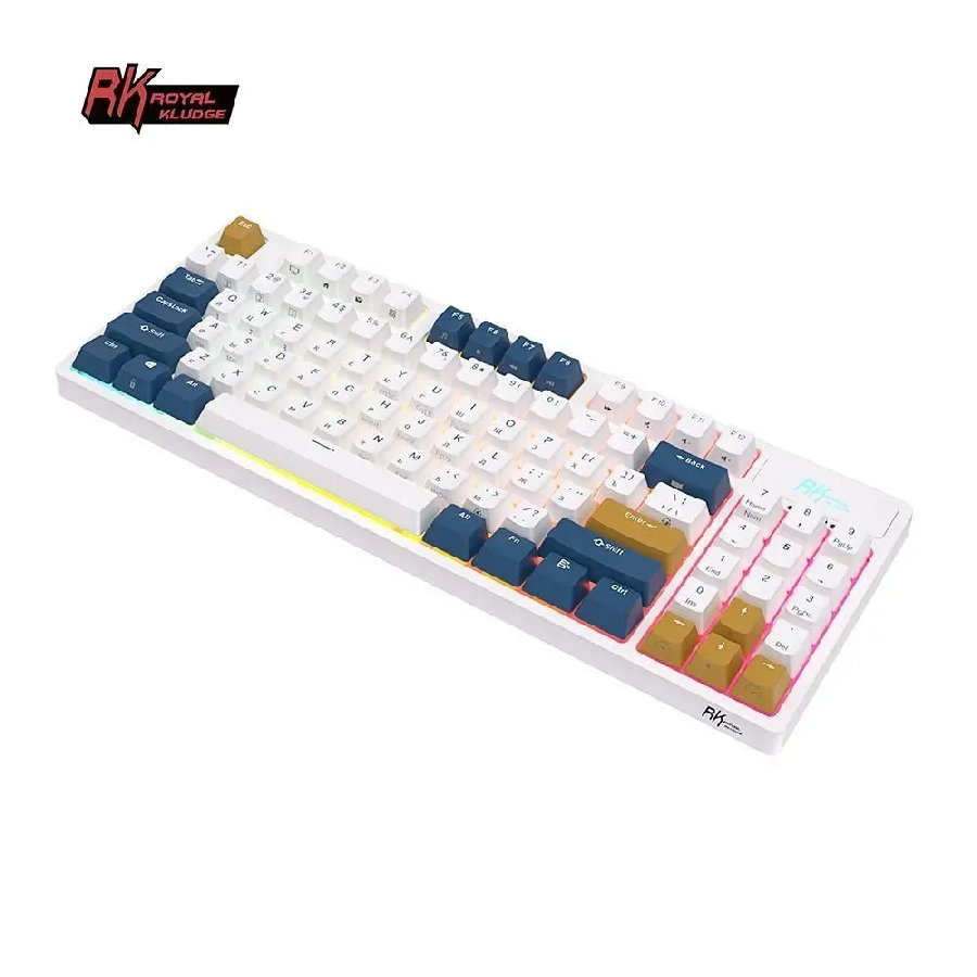 Беспроводная клавиатура Royal Kludge RK89 RGB Klein Blue (RK Lemon)