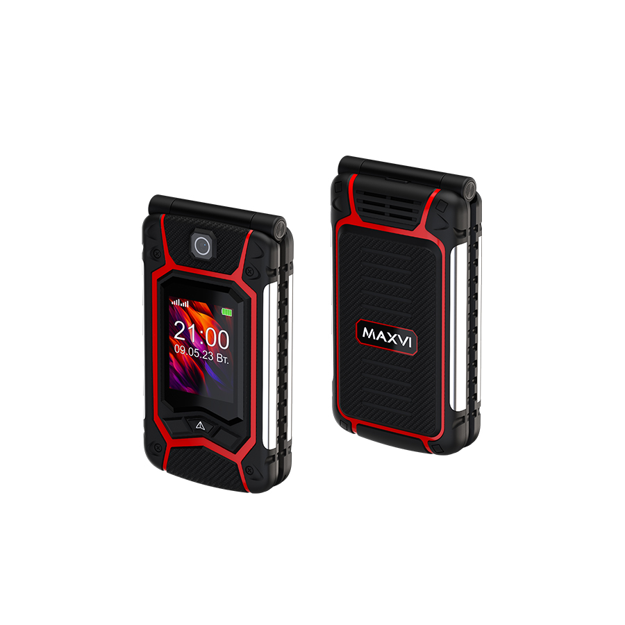 Кнопочный телефон Maxvi E10ds (оранжевый)