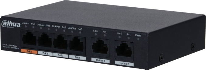 Неуправляемый коммутатор Dahua DH-PFS3006-4GT-60