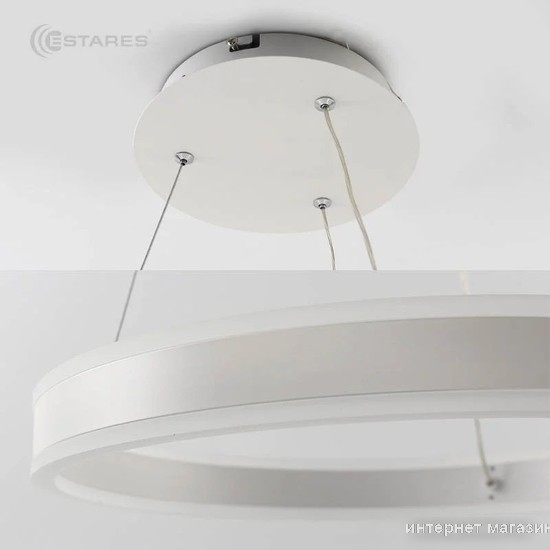 Подвесная люстра Estares Stella 64W R-APP-400x1200-WHITE/WHITE-220-IP20