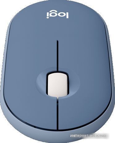 Мышь Logitech M350 Pebble (темно-синий)