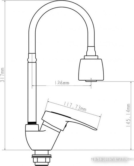 Смеситель Econoce EC0291WT