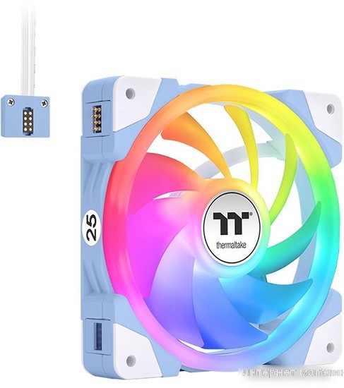 Набор вентиляторов Thermaltake Swafan EX12 ARGB Hydrangea Blue TT Premium Edition 3-Fan Pack CL-F183-PL12BU-A