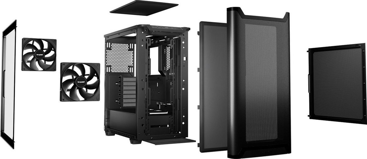 be quiet! Pure Base 501 Airflow Window Black BGW74