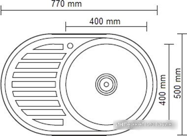 Кухонная мойка Ledeme L67750-R