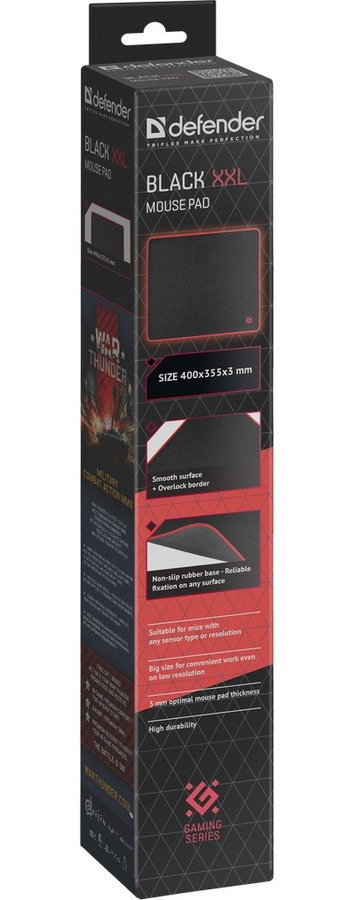 Коврик для мыши Defender Black XXL