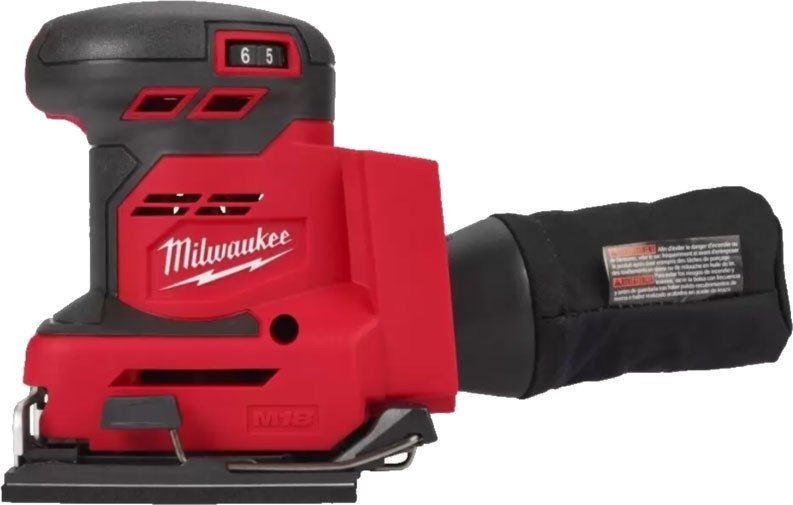 Виброшлифмашина Milwaukee M18 BQSS-502B 4933479967 (с 2-мя АКБ, сумка)