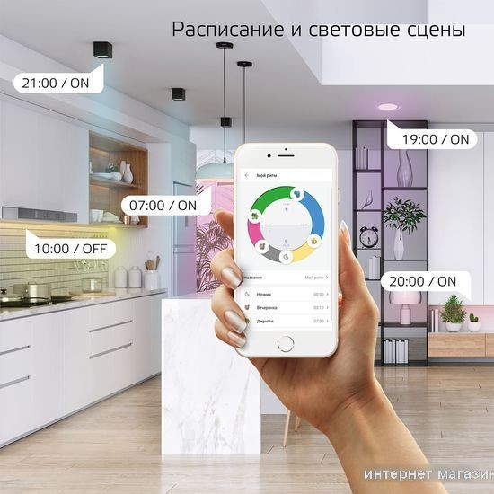 Готовый комплект светодиодной ленты Gauss Smart Home тип RGBW CCT+DIM 3 М 1/20 5010122
