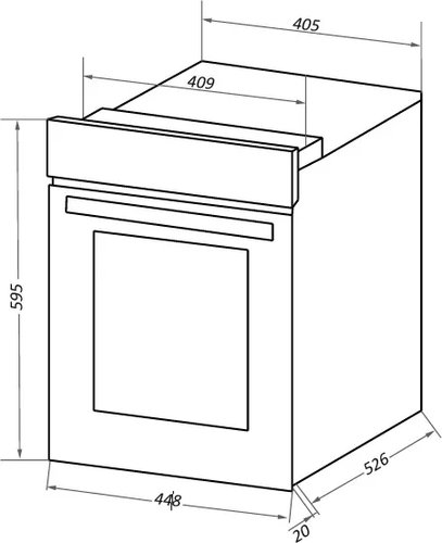 Электрический духовой шкаф MAUNFELD EOEC.516W