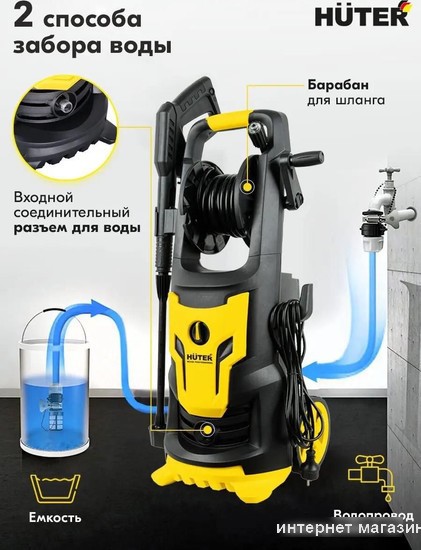 Мойка высокого давления Huter W200i Professional