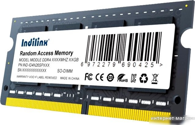 Оперативная память Indilinx 16ГБ DDR4 SODIMM 2666 МГц IND-ID4N26SP16X