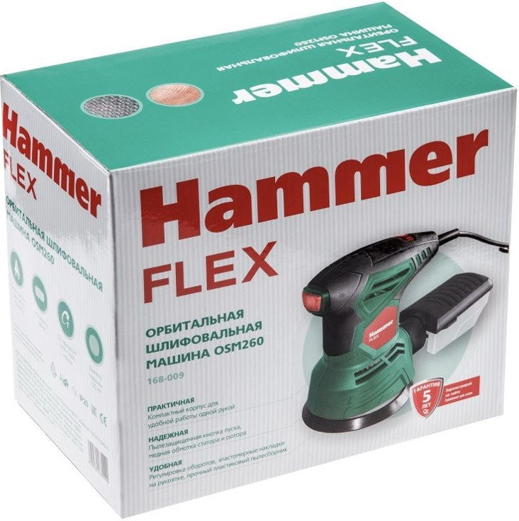 Эксцентриковая шлифмашина Hammer OSM260